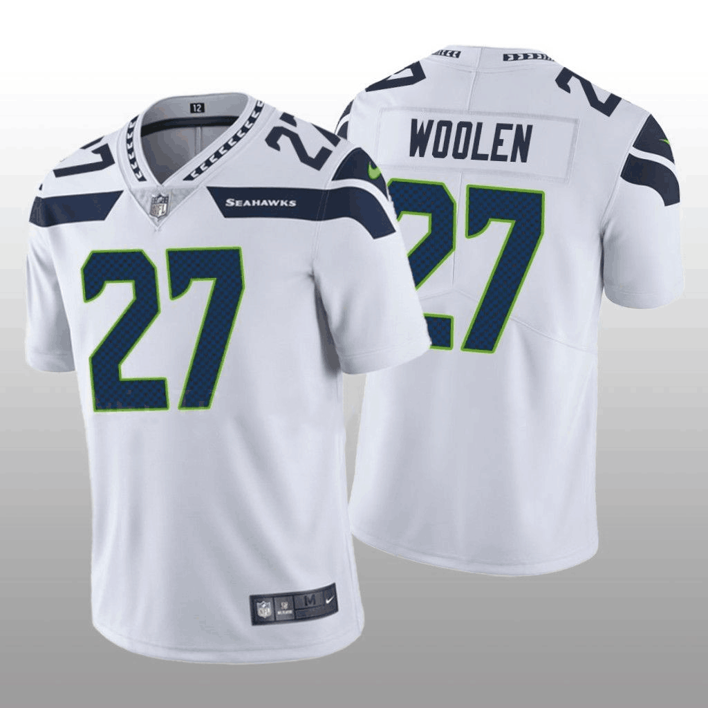 Seattle Seahawks #27 Tariq Woolen White Vapor Untouchable Stitched Football Jersey